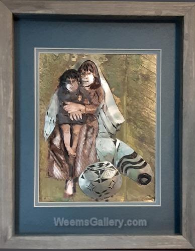 MetalScape - Mother & Child by Barbara Shewnack